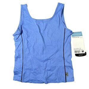 InSport Tank Top Womens Medium Blue F557 DriTec Athletic Workout Made USA‎ New